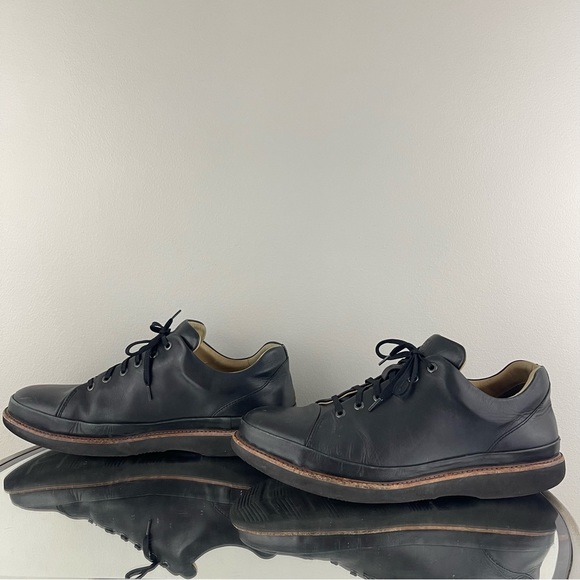 SAMUEL HUBBARD Men’s Black Leather Vibram DressFast Plain Toe Oxford Shoes - Picture 10 of 13